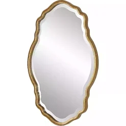 Kirklands Home Gold Curved Beveled Frame Mirror Best