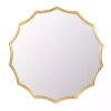 Kirklands Home Gold Curved Sunburst Wall Mirror Outlet