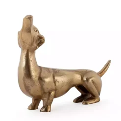 Statues & Figurines>Kirklands Home Dachshund Figurine Gold