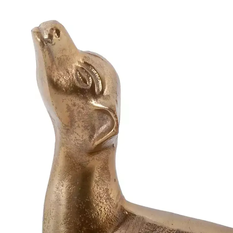 Statues & Figurines>Kirklands Home Dachshund Figurine Gold