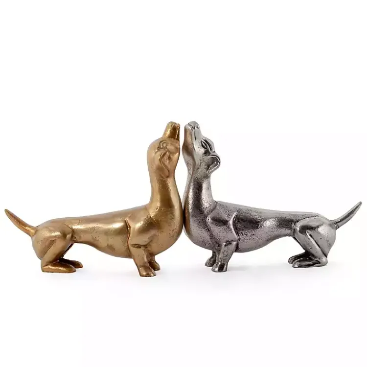 Statues & Figurines>Kirklands Home Dachshund Figurine Gold