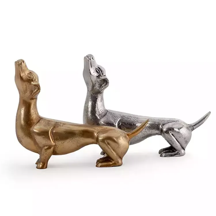 Statues & Figurines>Kirklands Home Dachshund Figurine Gold