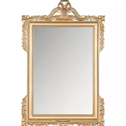 Kirklands Home Gold Decorative Scrolls Ornate Wall Mirror