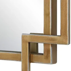 Kirklands Home Gold Double Frame Wall Mirror Clearance