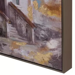 Kirklands Home Gold Foil Steeple Framed Canvas Art Print Sale