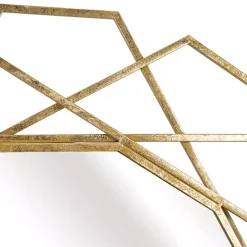 Kirklands Home Gold Geometric Frame Wall Mirror Discount