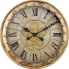 Kirklands Home Gold Gilded Frame Round Wall Clock Sale