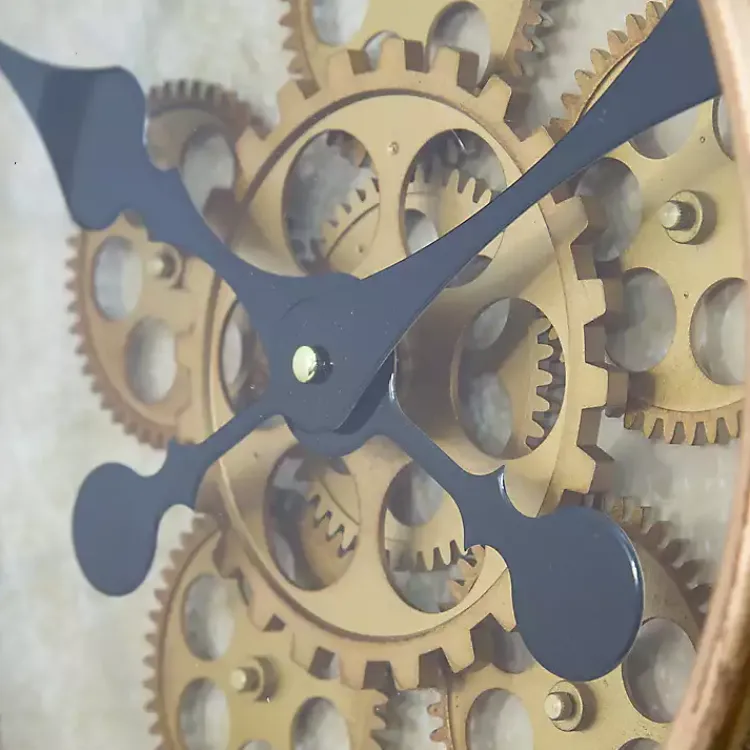 Kirklands Home Gold Gilded Frame Round Wall Clock Sale