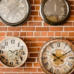 Kirklands Home Gold Gilded Frame Round Wall Clock Sale