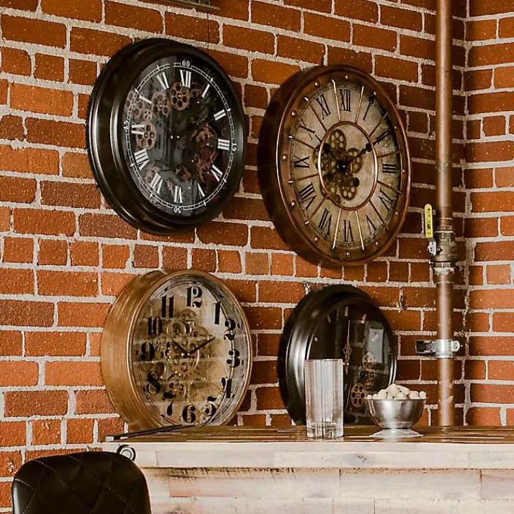 Kirklands Home Gold Gilded Frame Round Wall Clock Sale