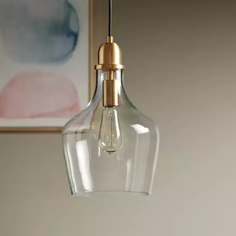 Kirklands Home Glass Avalon Pendant Light Gold Online
