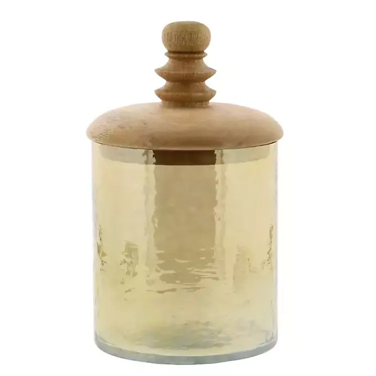 Decorative Bowls & Jars>Kirklands Home Glass Jars, Set of 2 Gold