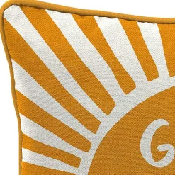 Kirklands Home Gold Good Vibes Only Sunny Outdoor Pillow Sale