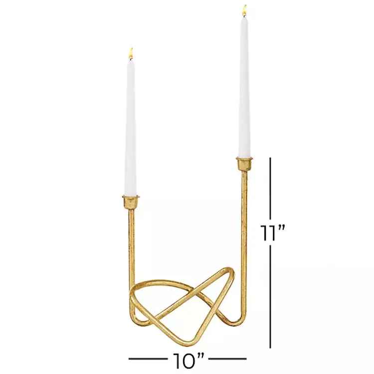 Candle Holders>Kirklands Home Iron Taper Candle Holder Gold
