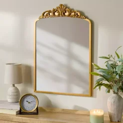 Kirklands Home Gold Lana Ornate Arch Wall Mirror Best