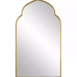 Kirklands Home Gold Leaf Arched Frame Wall Mirror Clearance