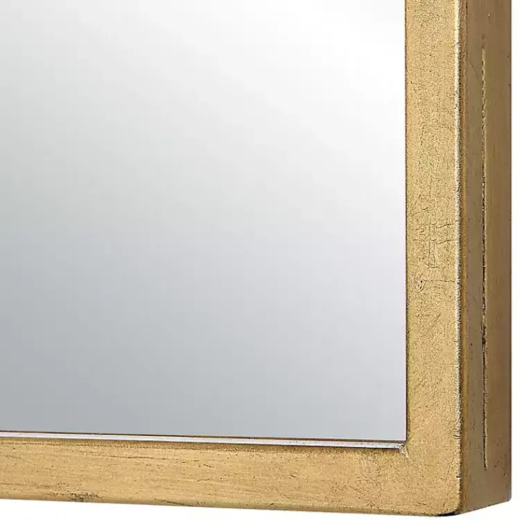 Kirklands Home Gold Leaf Arched Frame Wall Mirror Clearance