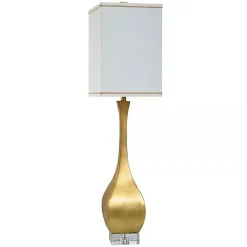 Kirklands Home Gold Leaf Contemporary Buffet Lamp Outlet
