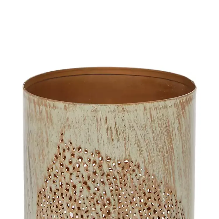 Candle Holders>Kirklands Home Gold Leaf Metal Candle Holders, Set of 3
