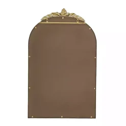 Kirklands Home Gold Leaves Arched Wall Mirror, 24x36 in. New