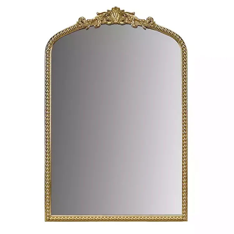 Kirklands Home Gold Lilbeth Baroque Beaded Wall Mirror Discount