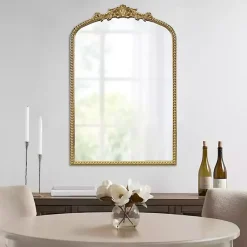 Kirklands Home Gold Lilbeth Baroque Beaded Wall Mirror Discount
