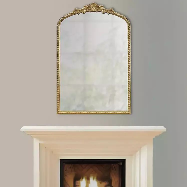 Kirklands Home Gold Lilbeth Baroque Beaded Wall Mirror Discount
