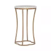 Kirklands Home Gold Metal and Capiz Shell Top Accent Table Online
