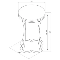 Kirklands Home Gold Metal and Capiz Shell Top Accent Table Online