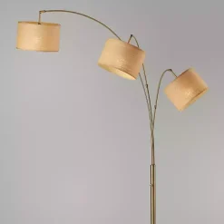 Kirklands Home Metal 3-Arm Arched Floor Lamp Gold Hot