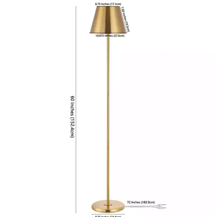 Kirklands Home Metal Asher Floor Lamp Gold Discount