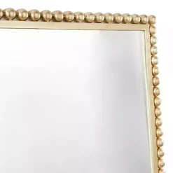 Kirklands Home Gold Metal Beaded Frame Wall Mirror