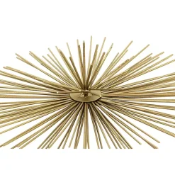 Kirklands Home Metal Disc Starburst Wall Plaques, Set of 3 Gold Best