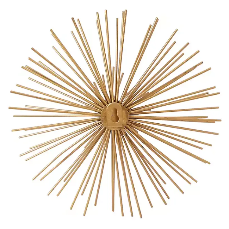 Kirklands Home Metal Disc Starburst Wall Plaques, Set of 3 Gold Best