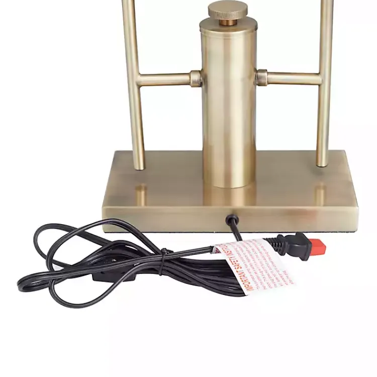 Kirklands Home Metal Double Stem Table Lamp Gold Clearance