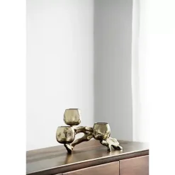 Candle Holders>Kirklands Home Metal Driftwood Votive Candle Holder Gold