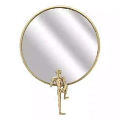 Kirklands Home Metal Figure Wall Mirror Gold