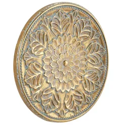 Kirklands Home Metal Floral Embossed Wall Sculpture Gold Outlet