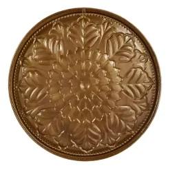 Kirklands Home Metal Floral Embossed Wall Sculpture Gold Outlet