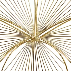 Kirklands Home Metal Frame Floral Wall Plaques, Set of 3 Gold Sale