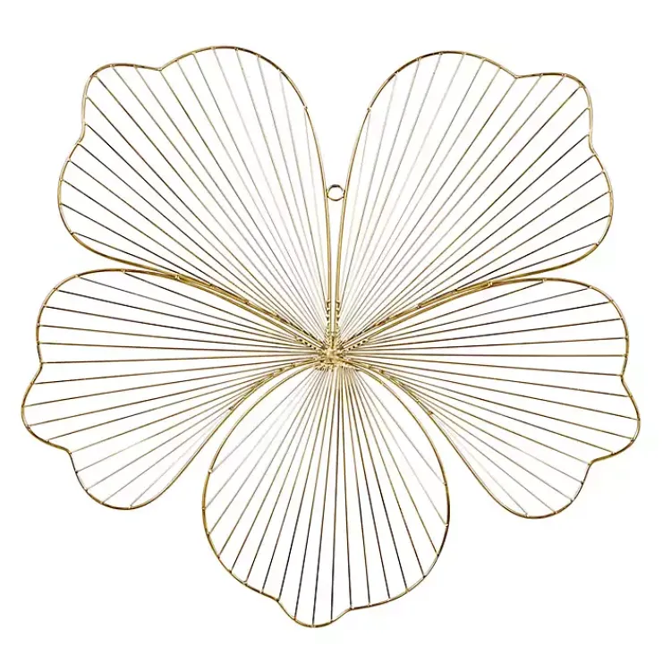 Kirklands Home Metal Frame Floral Wall Plaques, Set of 3 Gold Sale