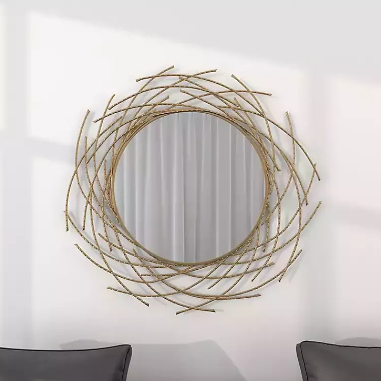 Kirklands Home Gold Metal Glam Layered Mirror Online