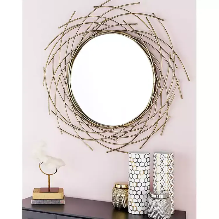 Kirklands Home Gold Metal Glam Layered Mirror Online