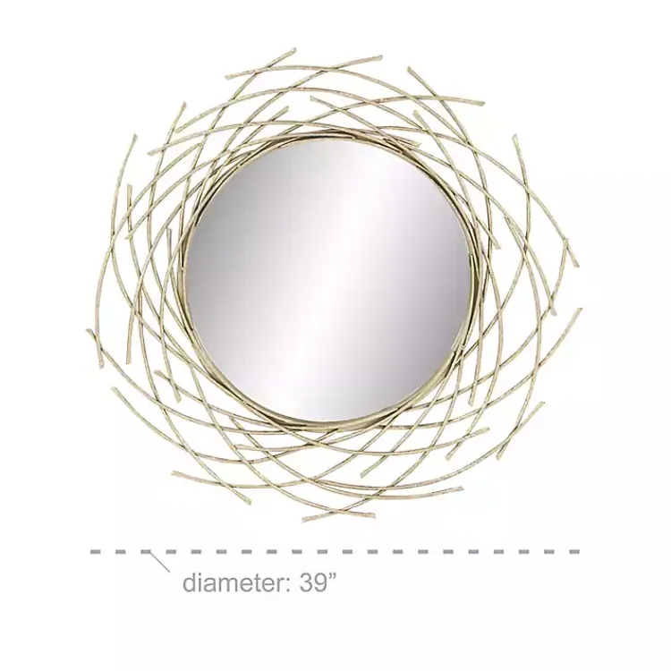 Kirklands Home Gold Metal Glam Layered Mirror Online