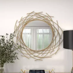 Kirklands Home Gold Metal Glam Layered Mirror Online