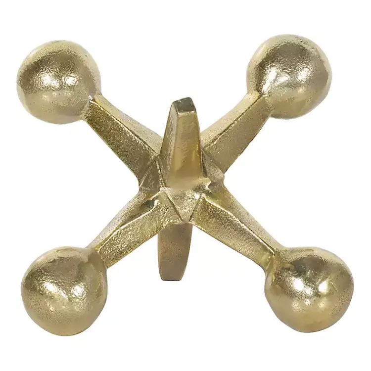 Statues & Figurines>Kirklands Home Metal Jack Sculpture Gold