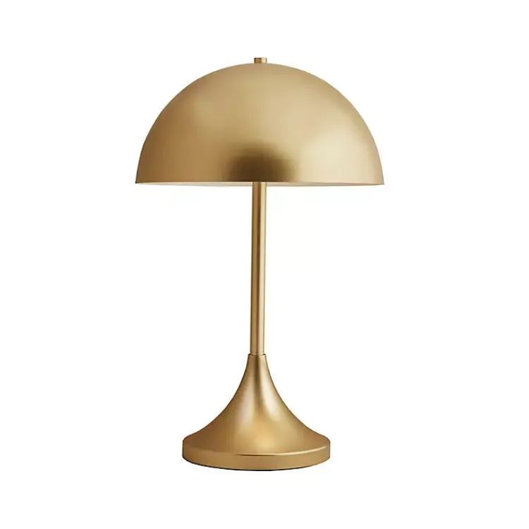 Kirklands Home Metal 2-Light Dome Table Lamp Gold