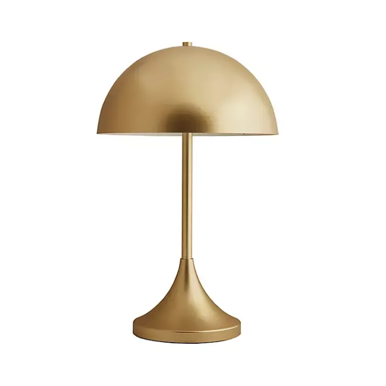 Kirklands Home Metal 2-Light Dome Table Lamp Gold