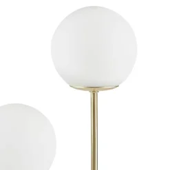 Kirklands Home Gold Metal 2-Light Zusa Modern Table Lamp White Best