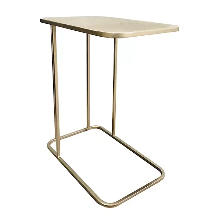 Kirklands Home Metal Modern C-Table Gold Clearance